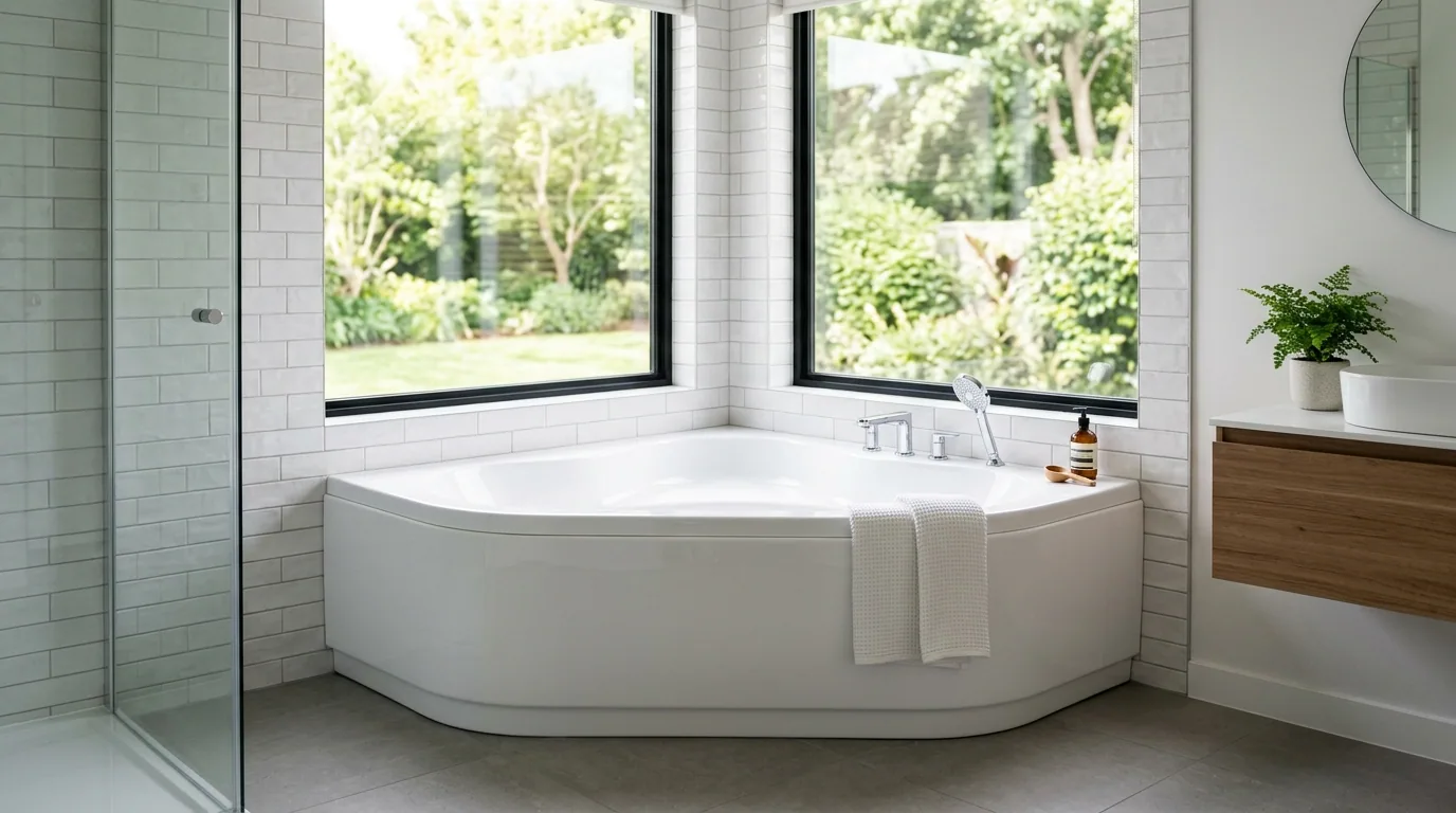 The finished result of professional tub refinishing: the completed work looking clean, correct and — Abilene, TX