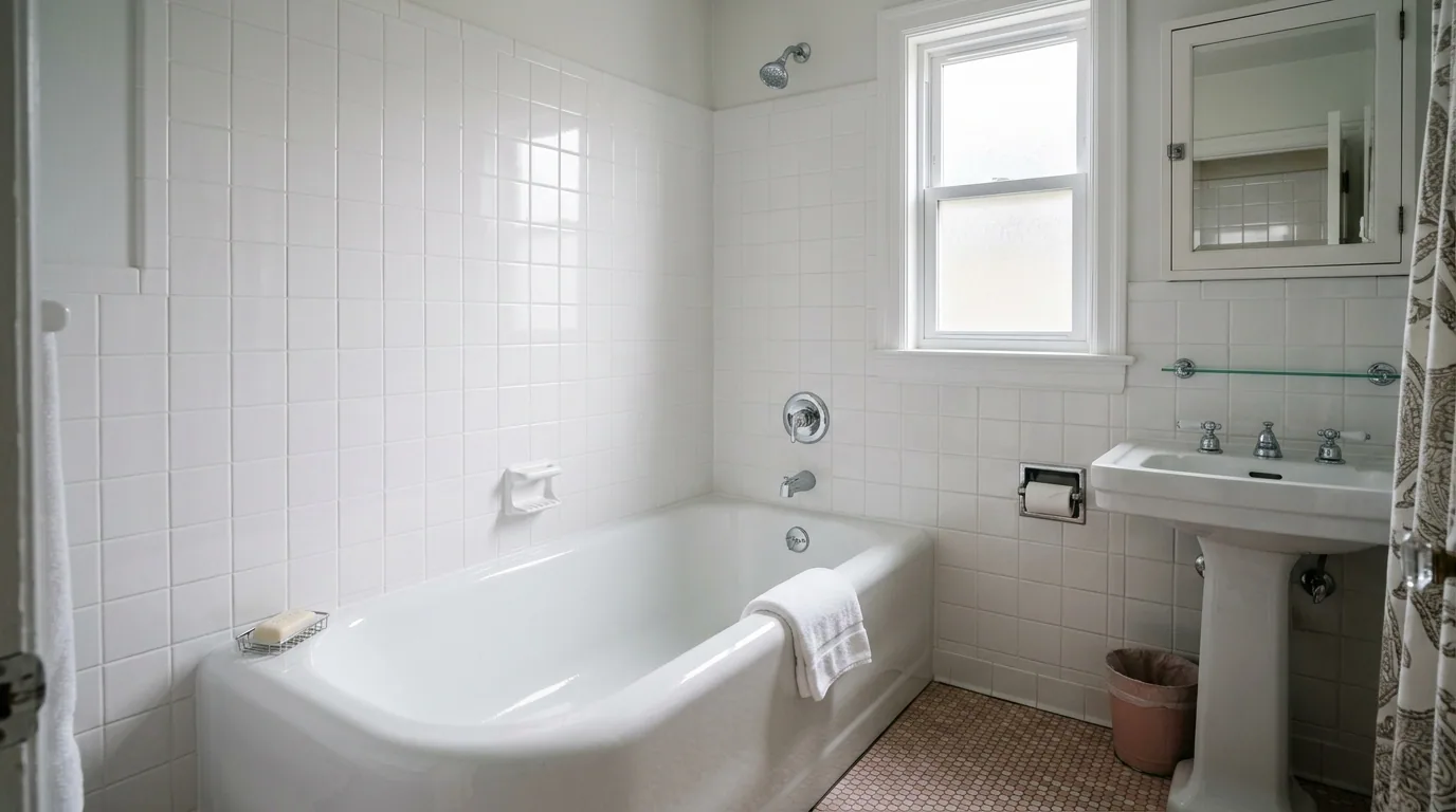 The finished result of professional tub refinishing: the completed work looking clean, correct and — Abilene, TX
